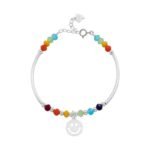 Rainbow smile bracelet with female