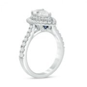 PEAR-SHAPED CRYSTAL FRAME ENGAGEMENT RING IN TITANIUM STEEL - Image 3